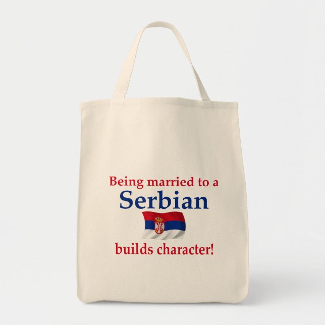 Serbian Builds Character Tote Bag (Front)