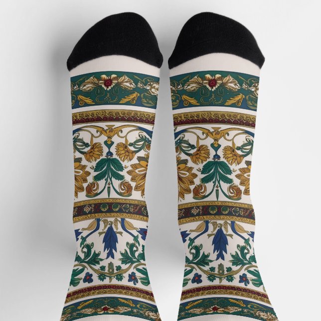 Serbian carpet pattern 2 socks (Top)