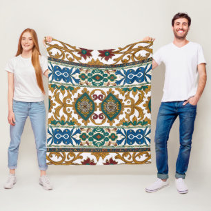 Serbian carpet pattern 5 fleece blanket
