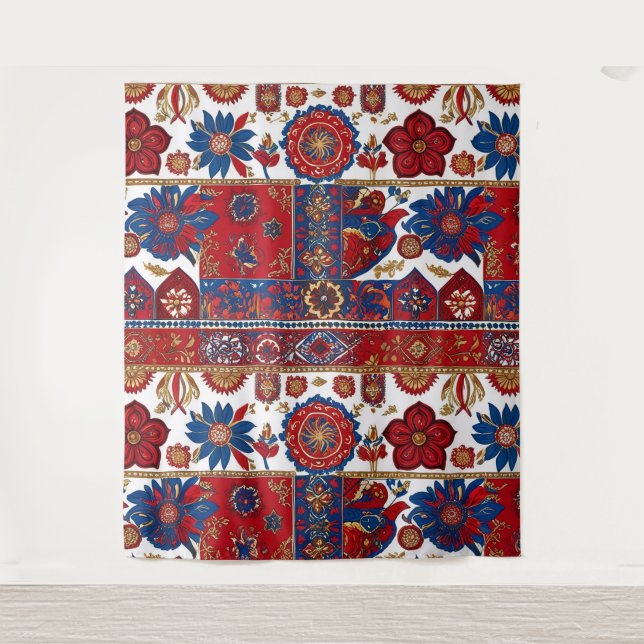 Serbian carpet pattern 6 tapestry (Front)