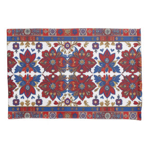Serbian carpet pattern 8 pillowcase