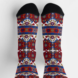 Serbian carpet pattern 8 socks