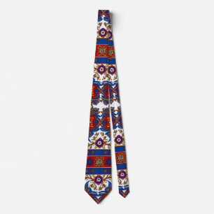 Serbian carpet pattern 8 tie