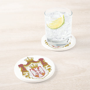 Serbian Coat arms Coaster