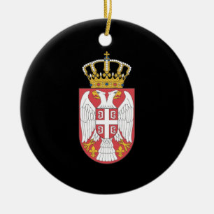 Serbian coat of arms ceramic ornament