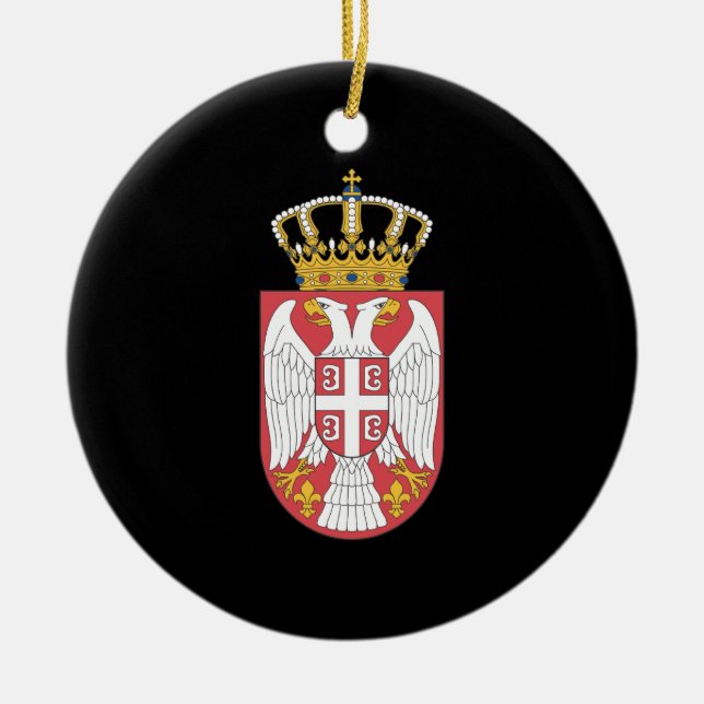 Serbian coat of arms ceramic ornament (Front)