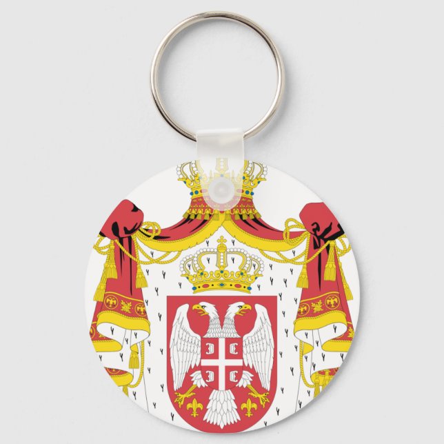 Serbian Coat of Arms Key Ring (Front)