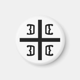 Serbian Cross Magnet