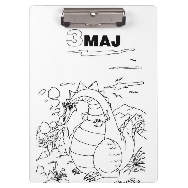 serbian cyrillic dragon clipboard (Front)