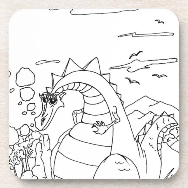 serbian cyrillic dragon coaster (Front)