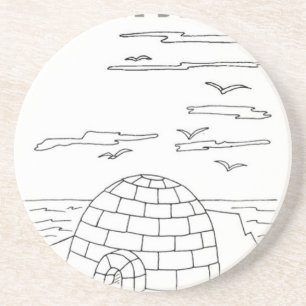 Serbian cyrillic igloo coaster