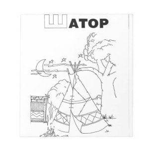 serbian cyrillic tent notepad