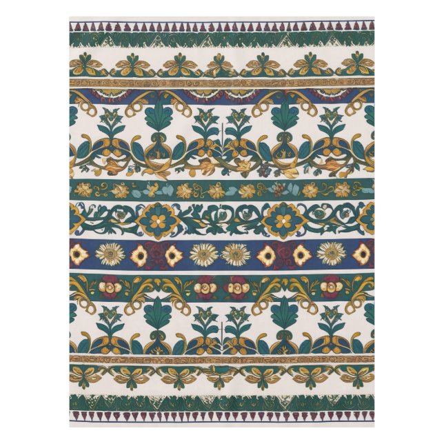 Serbian ethnic seamless design 5 tablecloth (Front)