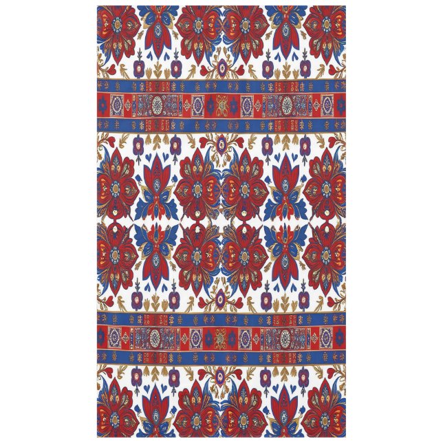 Serbian ethnic seamless design 60x104 tablecloth (Front)
