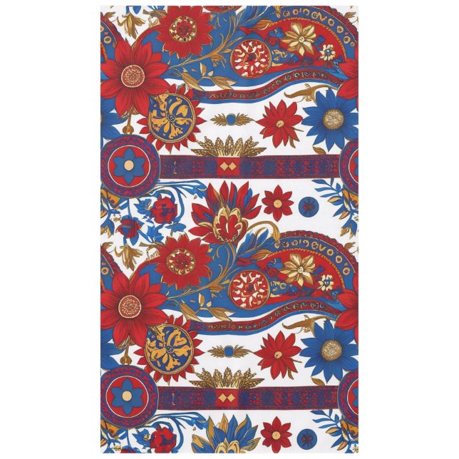 Serbian ethnic seamless design 8 60x104 tablecloth (Front)