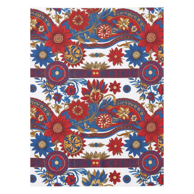 Serbian ethnic seamless design 8 tablecloth (Front)