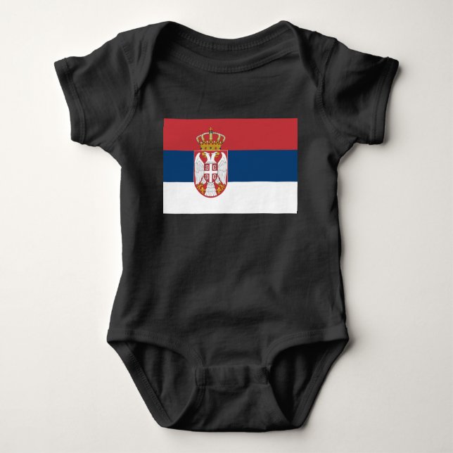 Serbian Flag Baby Bodysuit (Front)