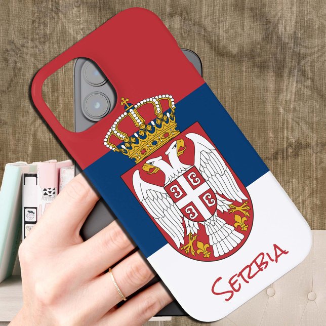 Serbian Flag Case, Serbia fashion / sports iPhone Case-Mate iPhone Case (Creator Uploaded)