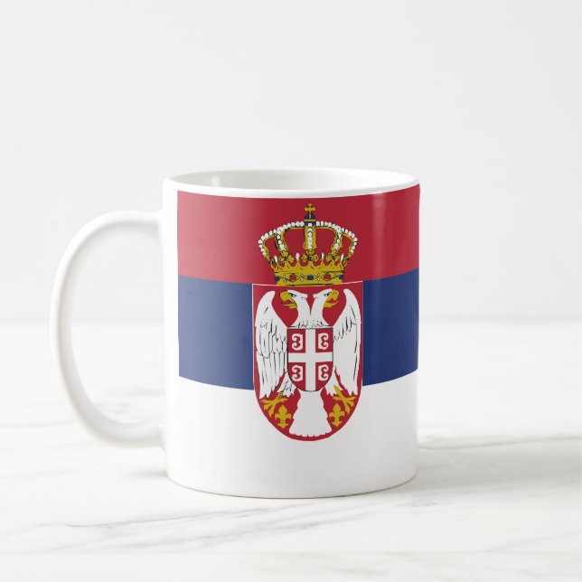 Serbian Flag  Coffee Mug (Left)