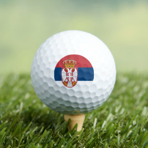 Serbian Flag, Flag of Serbia Golf Balls