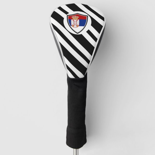 Serbian flag golf head cover (Front)