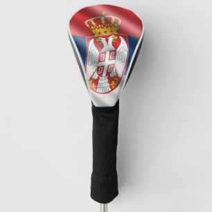 Serbian flag golf head cover