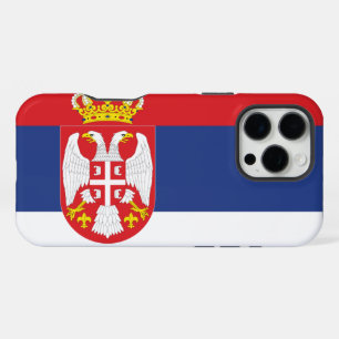 Serbian Flag iPhone 16 Pro Max Case