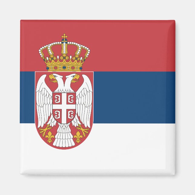 Serbian Flag Magnet (Front)