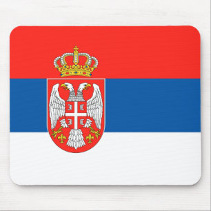 Serbian Flag Mouse Pad
