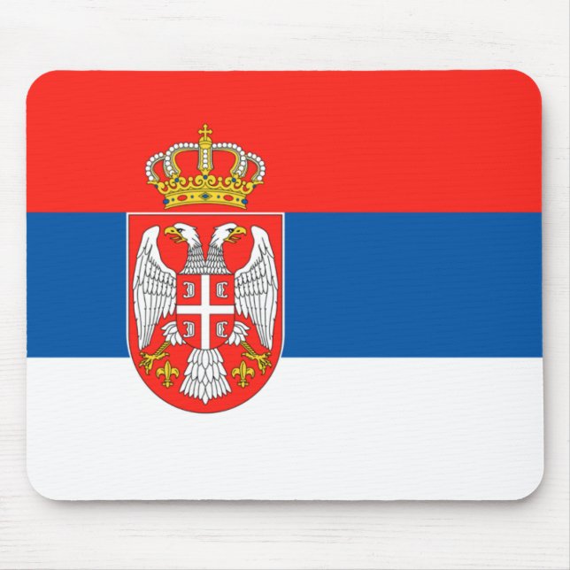 Serbian Flag Mouse Pad (Front)