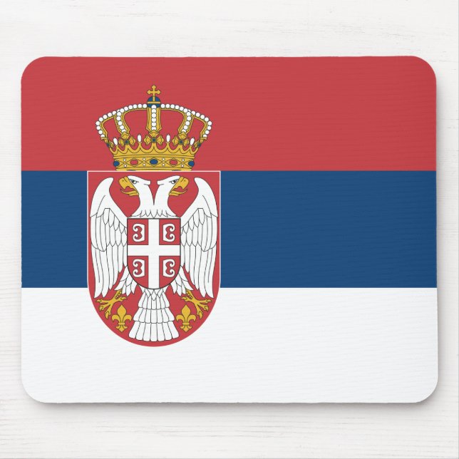 Serbian Flag Mouse Pad (Front)