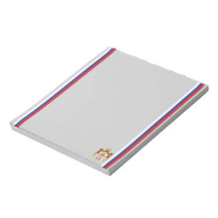 Serbian flag notepad