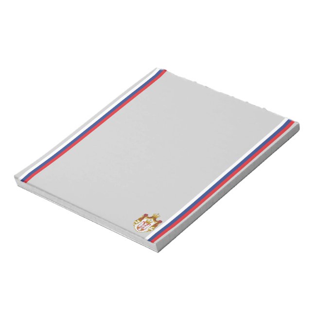 Serbian flag notepad (Rotated)
