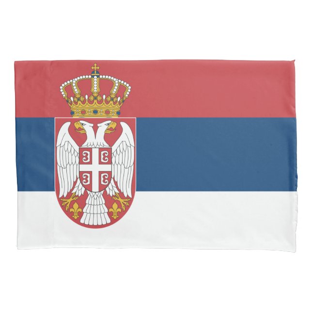 Serbian Flag Pillowcase (Front)