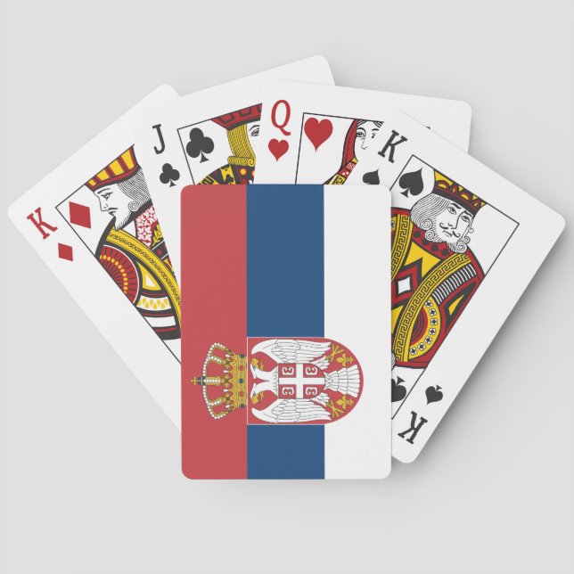 Serbian Flag Playing Cards (Back)