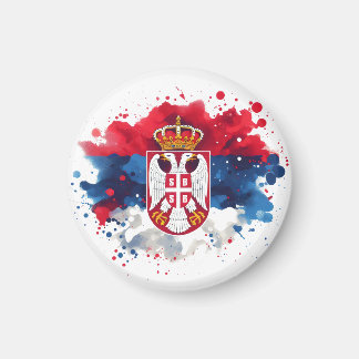 Serbian Flag Serbia  Magnet
