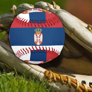 Serbian Flag & Serbia sports / Baseball Balls