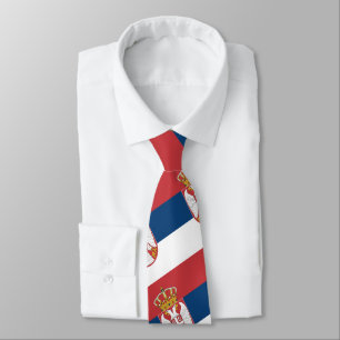 Serbian Flag & Serbia travel, holiday /sports Tie