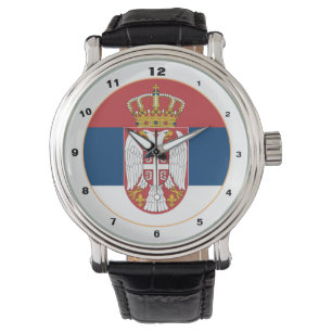 Serbian Flag & Serbia trendy fashion /design watch