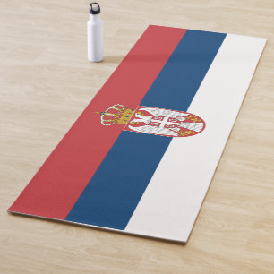 Serbian Flag (Serbia) Yoga Mat