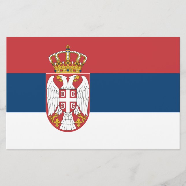 Serbian Flag Stationery (Front)