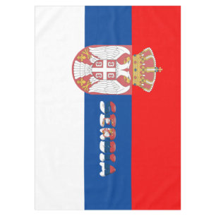 Serbian flag tablecloth