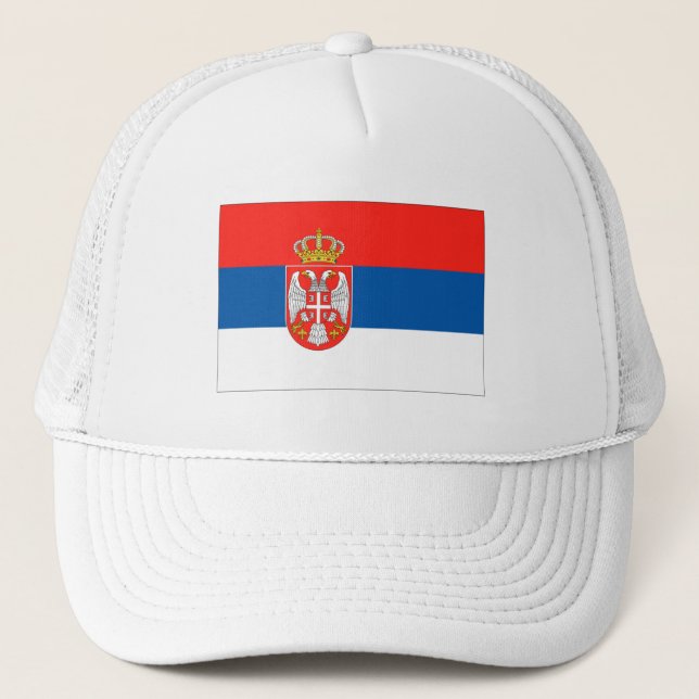 Serbian Flag Trucker Hat (Front)