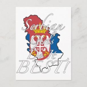 Serbian Girls Do It Best! Postcard