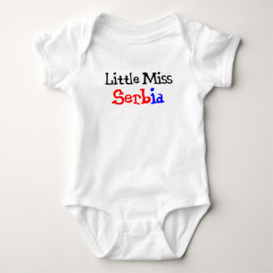 serbian little miss baby bodysuit