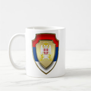 Serbian mediaeval shield Serbia coat of arms 2 Coffee Mug