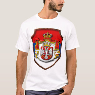 Serbian mediaeval shield Serbia coat of arms srb T-Shirt