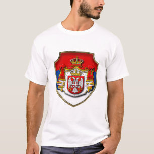 Serbian mediaeval shield Serbia coat of arms srb T-Shirt