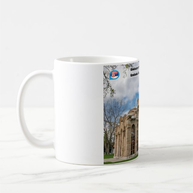 SERBIAN MONASTERIES  Gračanica orthodox Monastery  Coffee Mug (Left)