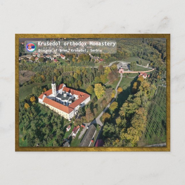 SERBIAN MONASTERIES - Krušedol  Monastery  Postcard (Front)